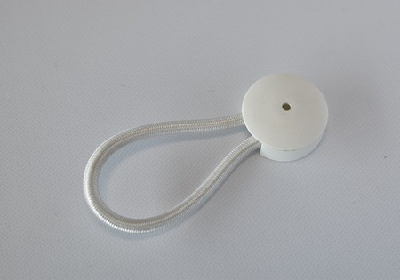 Elastiek 80 mm met huis wit Artikelnummer:424-SCL80